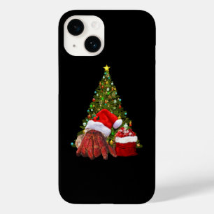 Coque Pour iPhone 14 Crabe père Noël Amusant Crabe de Noël Hermite Crab