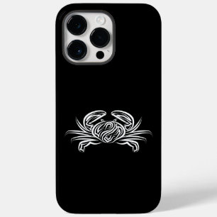 Coque Pour Pour iPhone 14 Pro Max Crabe tribal noir et blanc