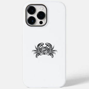 Coque Pour Pour iPhone 14 Pro Max Crabe tribal noir et blanc