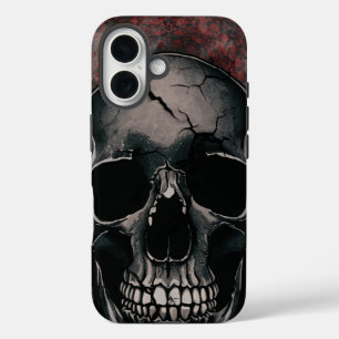 Coques iPhone 16 Cracked Skull - Dark Gothic Horror