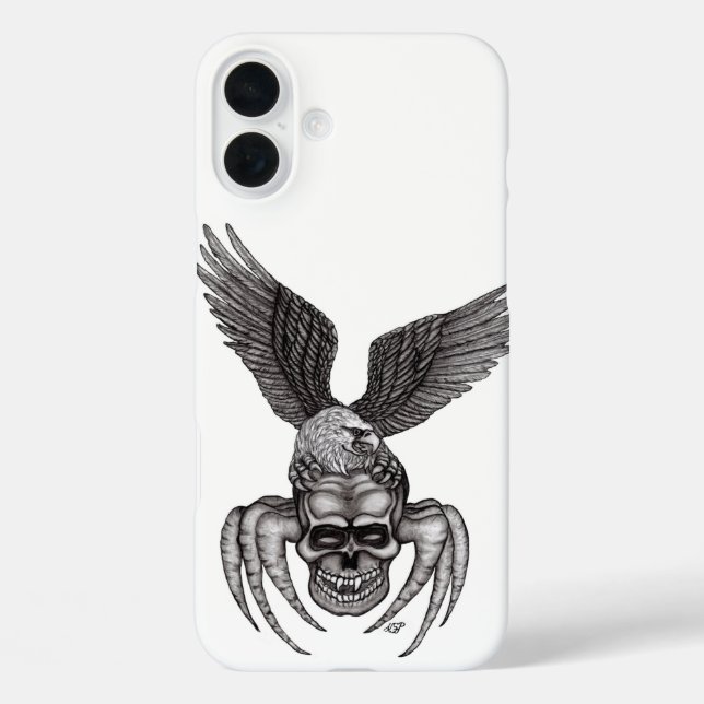 Coques Case-Mate iPhone Crâne à aigle (Verso)