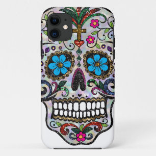 Etui iPhone Case-Mate Crâne à sucre parties scintillant