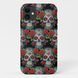 Case-Mate iPhone Case Crâne à sucre - Vibrant bleu tradition