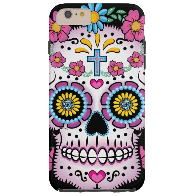 Coques Case-Mate iPhone Crâne de Dia de los Muertos Sugar (Dos)