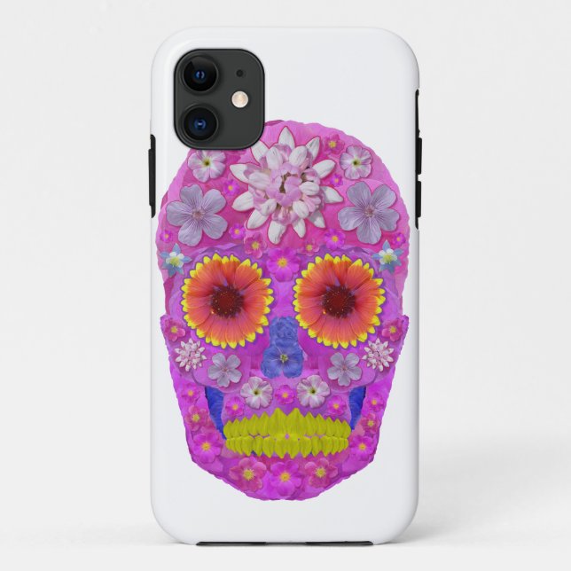 Coques Case-Mate iPhone Crâne de Fleur 2 (Dos)