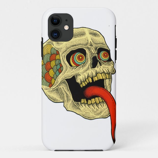 Coques Case-Mate iPhone crâne de tonue (Dos)