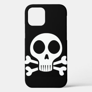 Case-Mate iPhone Case crâne effrayant sur fond noir