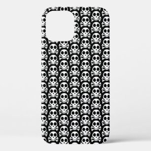 Case-Mate iPhone Case Crâne éffrayant sur un arrière - plan noir