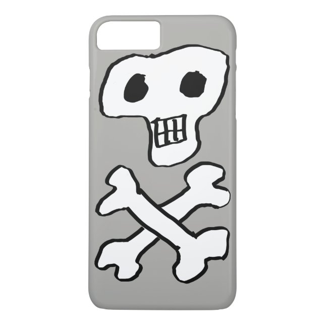Coques Case-Mate iPhone Crâne et arêtes croisées conception pirate (Dos)