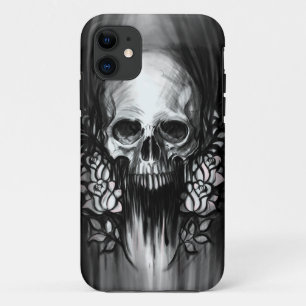 Coques Pour iPhone Crâne et roses