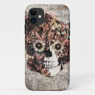Case-Mate iPhone Case Crâne grunge d'ohm d'automne