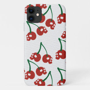 Coques Pour iPhone Crânes de cerise rouges