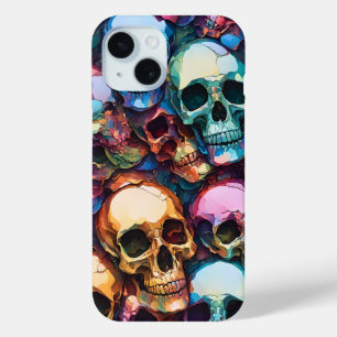 Coque Pour iPhone 15 Crânes funky