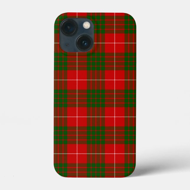 Coques Case-Mate iPhone Crawford tartan rouge vert plaid (Verso)