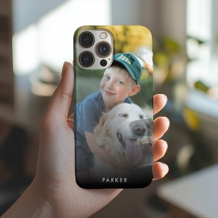 Coques iPhone 16 Création minimale moderne de votre propre nom de p