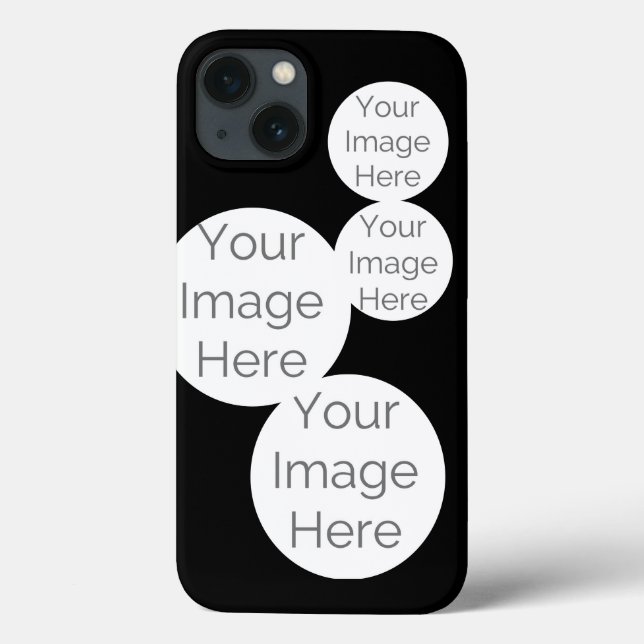 Coques Case-Mate iPhone créer votre boîtier de téléphone photo noir (Verso)