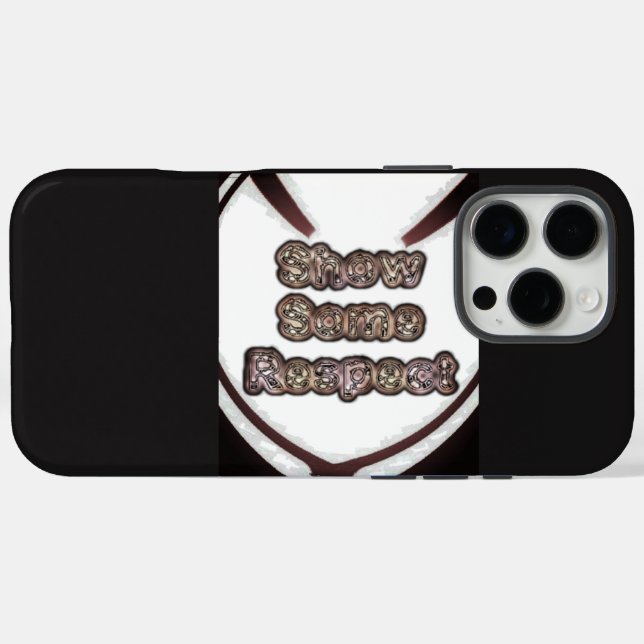 Coques Case-Mate iPhone Créer Votre Propre Montrer Un Respect Art (Verso (horizontal))