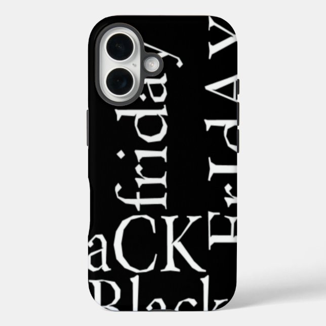 Coques Case-Mate iPhone Créez votre propre Art Texte Inspiration Black Fri (Verso)