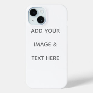 Coque Pour iPhone 15 Créez votre propre blanc