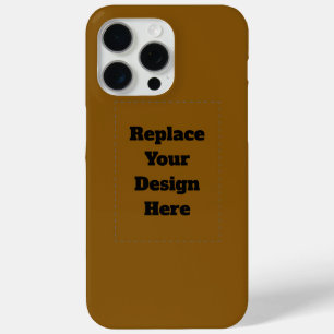 Coque iPhone 15 Pro Max Créez Votre Propre Brun