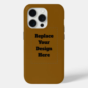 Coque iPhone 15 Pro Créez Votre Propre Brun