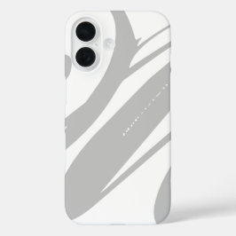 Coques iPhone 16 Créez Votre Propre Cool Chic Moderne Blanc Et Gris
