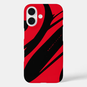 Coques iPhone 16 Créez Votre Propre Cool Rouge Et Noir