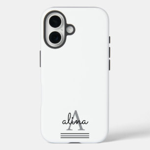 Coques iPhone 16 Créez Votre Propre Monogramme Personnalisé