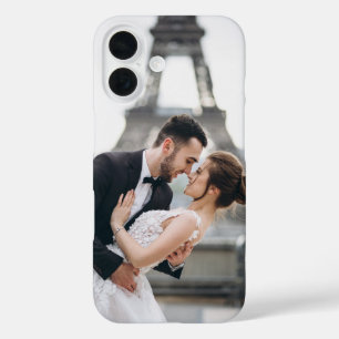 Coques iPhone 16 Créez Votre Propre Photo Mariage Amour Romantique