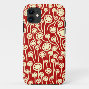 Coque iPhone 11 Crème 090512 sur le rouge rouge