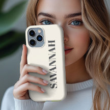 Crème nom personnalisé simple 