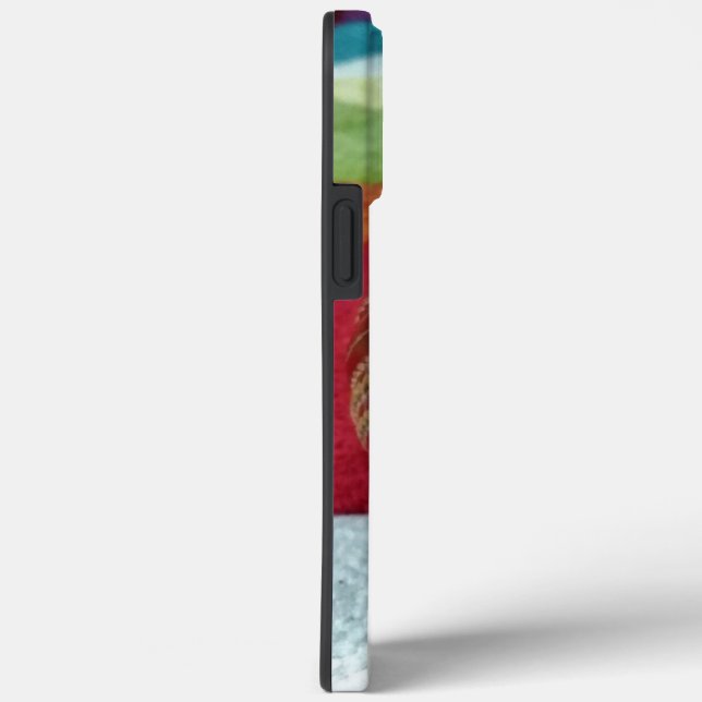 Coques Case-Mate iPhone Cricket : Red Hard Ball Art Print (Verso / Droite)