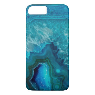 Case-Mate iPhone Case Cristal bleu Geode d'agate
