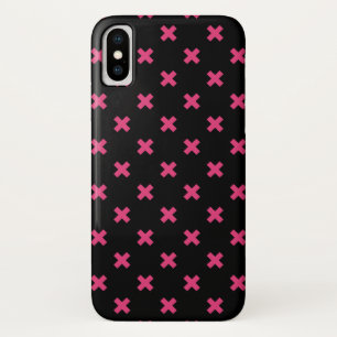 Case-Mate iPhone Case Crochis Fuchsia sur noir