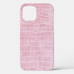 Case-Mate iPhone Case Crocodile de Baby Pink Faux