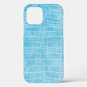 Case-Mate iPhone Case Crocodile de Faux Bleu Bébé Cuir