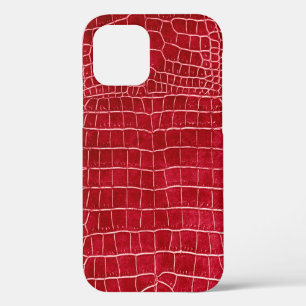 Case-Mate iPhone Case Crocodile de Red Faux
