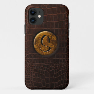 Etui iPhone Case-Mate Crocodile et monogramme