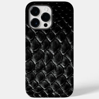 Coque Pour Pour iPhone 14 Pro Max Crocodile Noir Moderne