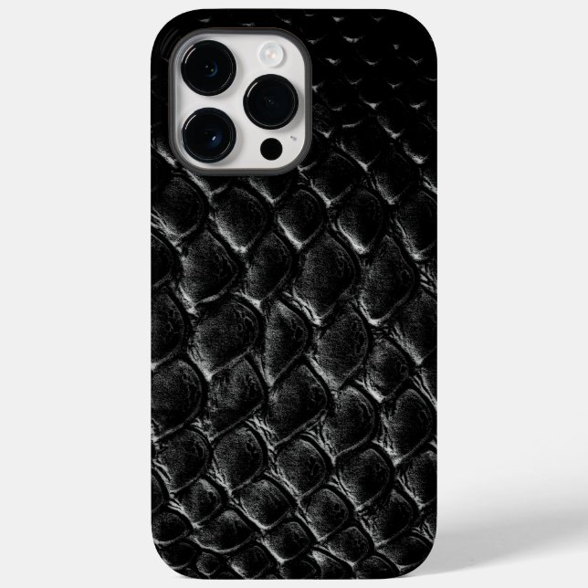 Coques Case-Mate iPhone Crocodile Noir Moderne (Verso)