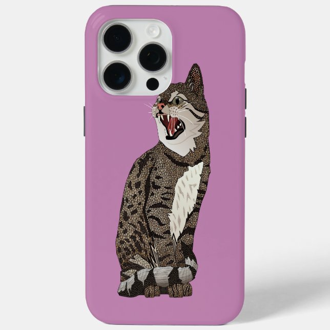 Coques Case-Mate iPhone Crocus de chat du désert indien (Verso)