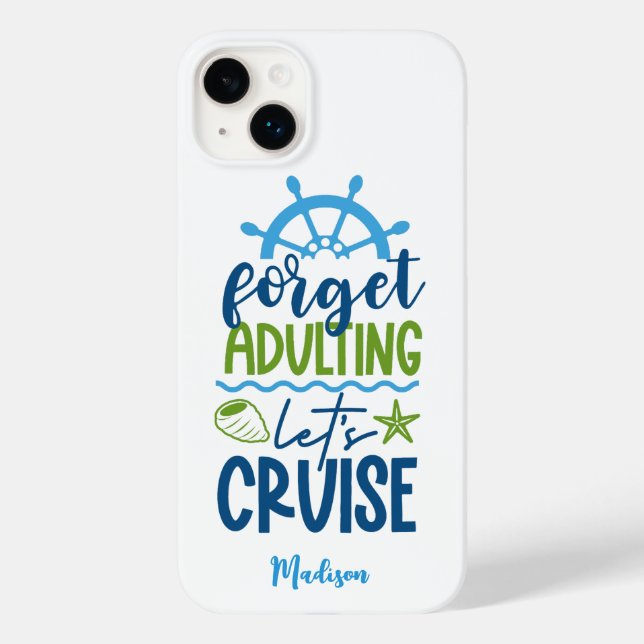 Coques Case-Mate iPhone Croisière de nom personnalisé (Verso)
