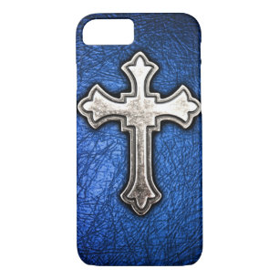 Coque iPhone 7 Croix bleue