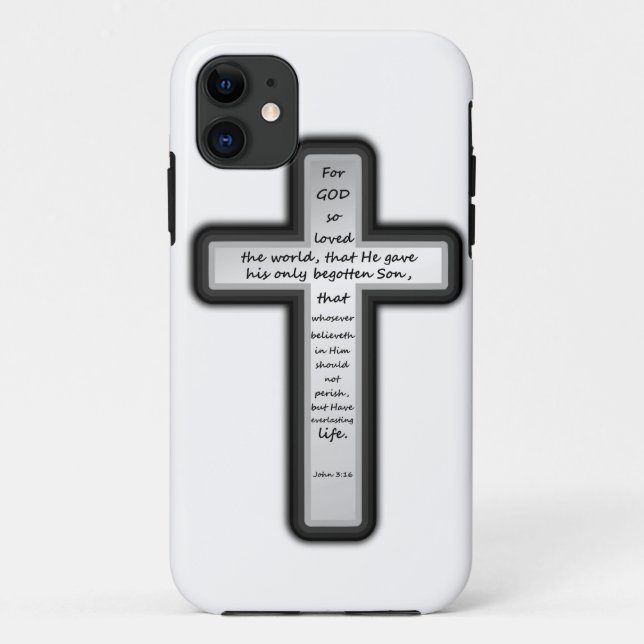 Coques Case-Mate iPhone Croix de 3h16 de John seulement (Dos)