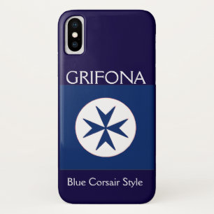 Coques Pour iPhone Croix octogonale BLUE CORSAIR STYLE