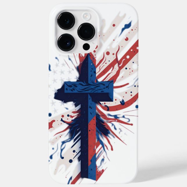Coques Case-Mate iPhone Croix patriotique (Verso)