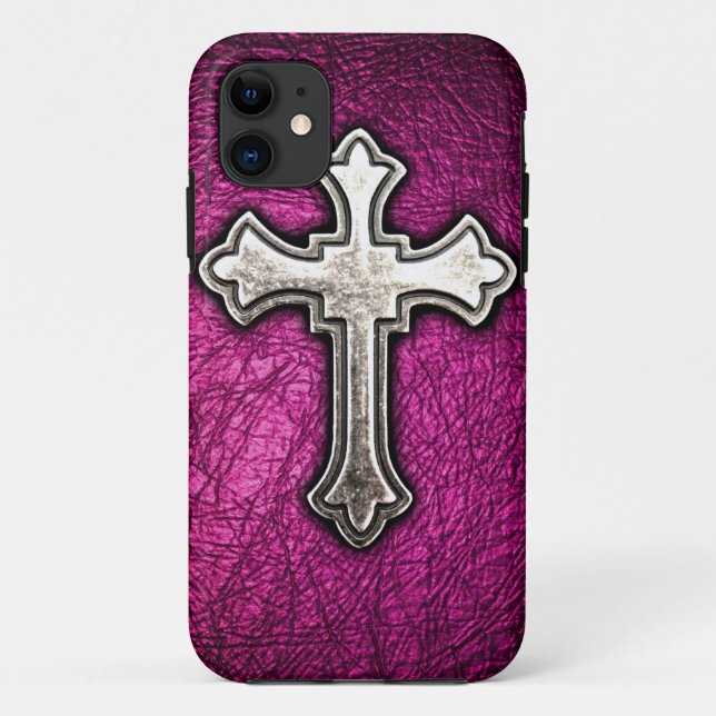Coques Case-Mate iPhone Croix rose (Dos)