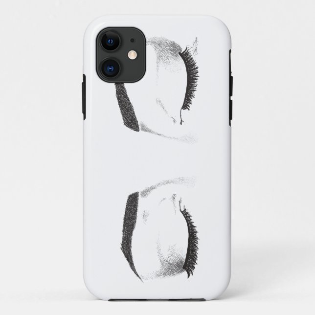 Coques Case-Mate iPhone Croquis femelle de yeux (Dos)