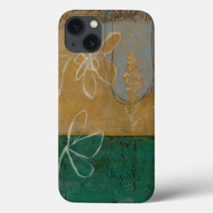 iPhone 13 Coque Croquis floral avec Fleur sauvage et Plante