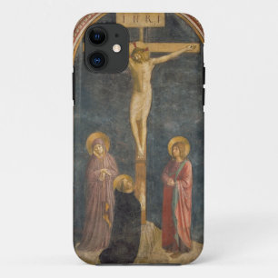 Coque iPhone 11 Crucifixion avec la Vierge, solides solubles. John